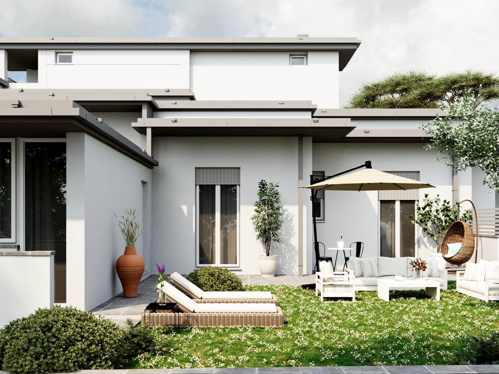 Ponte a Ema appartamento in villa con giardino in classe A